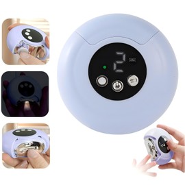 360° Rotation Electric Nail Clipper，3 in-1 Electric Polishing Automatic Nail Trimmer with LED Light & Nail Scraps Storage，USB Rechargeable Trimmer for Baby, Kids, Adult, Seniors, Caregivers（Purple）