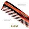 Kent R7T Fine and Wide Tooth Hair Comb, Handmade Pocket