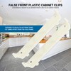 Pair of Rok Hardware Plastic False Front Cabinet Clips 5"