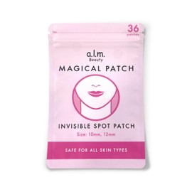 a.l.m. Magical Patch: Hydrocolloid pimple patches. These ultra thin & translucent hydrocolloid adhesive covers and absorb unwanted pimples. Parches Para Acne for skincare.