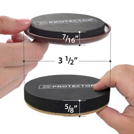 Furniture Sliders X-PROTECTOR 16 PCS – Furniture Sliders Hardwood Floors & Felt Furniture Movers – Moving Pads All Floor Types! Heavy Duty Reusable Sliders for Moving Furniture Easily & Safely!