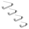 100 Pcs Brooch Pins, 4-Size Pack of Safty Pins, Silver