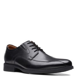 Clarks Men's Whiddon Pace Oxford, Black Leather, 12 Wide