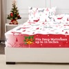 HCORA Christmas Twin Fitted Sheet and Pillowcase Set - 100%
