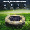 vighep Mini Solar Ground Lights, 24 Pack Solar Lights Outdoor