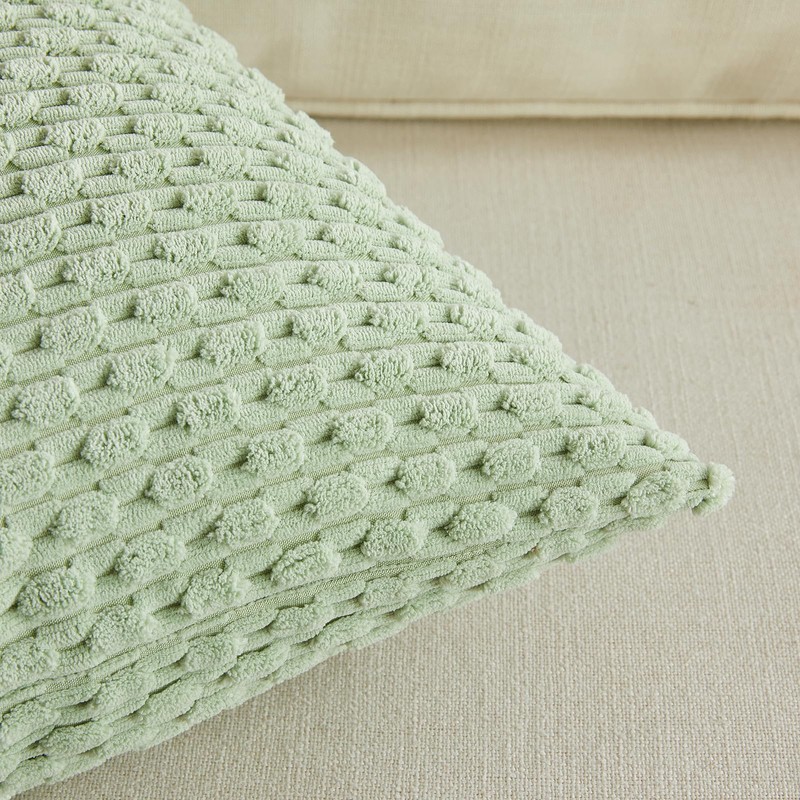 FDTERN Set of 2 45 x 45 cm Pale Green