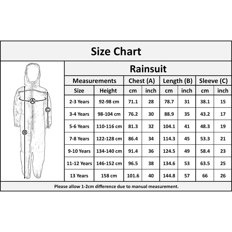 A2Z 4 Kids Girls Boys Raincoat Kids Puddle Suits -