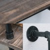 MBQQ 3 Tier Shelving Bathroom Pipe Shelves with Towel Bar