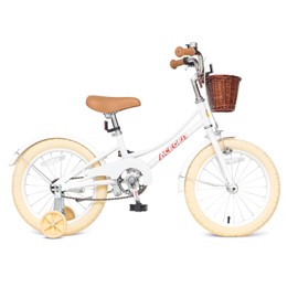 ACEGER Girls Bike with Basket, Kids Bicycle for 3-13 Years, Included Coaster Brake & Caliper Brake, 14 16 18 Inch with Training Wheels, 20 Inch with Kickstand but no Training Wheels
