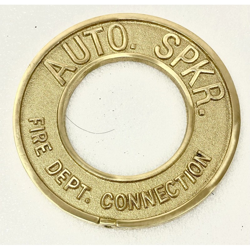 NNI 2-1/2” ROUND " AUTO SPRINKLER " FDC Wall PLATE-