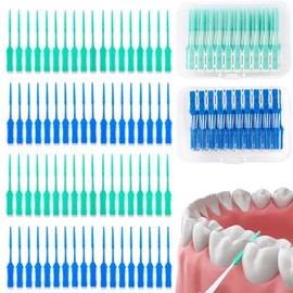 200 Cepillos Interdentales de Silicona, Palillos Dentales para Limpieza Bucal Diaria, Diseño Ergonómico Antideslizante para Higiene Dental Completa