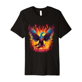 Fire Phoenix Bird Reborn Phoenix Rising Rejuvenation Phoenix Premium T-Shirt