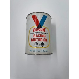 VINTAGE VALVOLINE HIGH PERFORMANCE RACING MOTOR OIL SAE 50 1 QUART FULL CAN