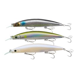 momolures - Bass lures ZODIAC 120 SW 22g super long cast sinking minnow for saltwater game fishing (3pcs Assort #07)