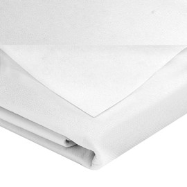 Iron-On Fleece Fabric 300 x 100 cm, 50 g/m² Non-Woven Fabric for Iron-On Iron-On Insert, White, Light Weight, One-sided Non-Woven Fabric for Sewing Crafts DIY Embroidery