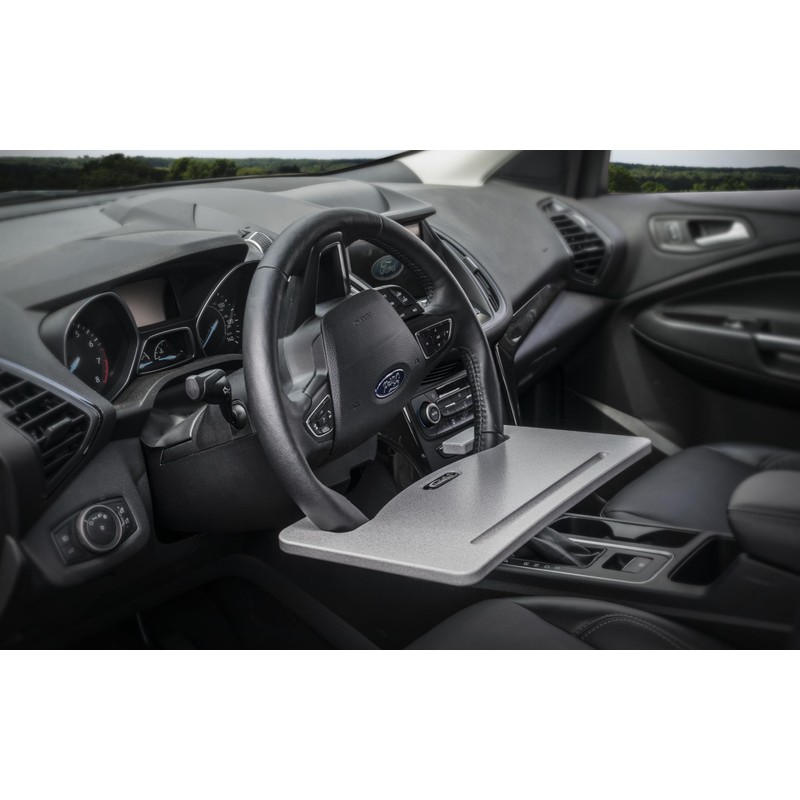 AutoExec Wheelmate Car Steering Wheel Tray Vehicle Desk, Grey with