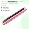 PATIKIL テニスラケットグリップテープ 3パックPUラケットオーバーグリップ ダンピングリッジ付きアンチスリップ吸収性パーフォレーテッドハンドルグリップ バドミントンピクルボール釣りロッド用 ペールピンク