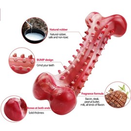 Unbranded Dog Chew Toys for Aggressive Chewers Large Breed Rubber Dog Bones Teeth Cleaning
