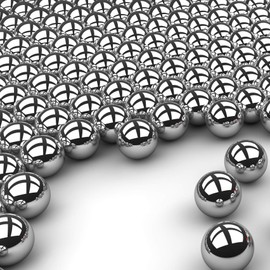 BC Precision 100 Pack 1/8" Chrome Steel Bearing Balls, G25 Precision Grade, High Durability for Industrial & Automotive Applications