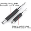 2Pcs Magnetic Screw Drive Guide Drill Bit Holder Extendible Hex