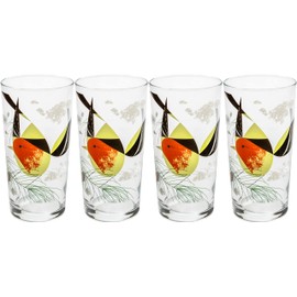 Charley Harper Glasses Western Tanager (Set of 4)