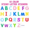 Natonhi 1050Pcs Letter Stickers Foam Letter Stickers,10 Colors Self Adhesive
