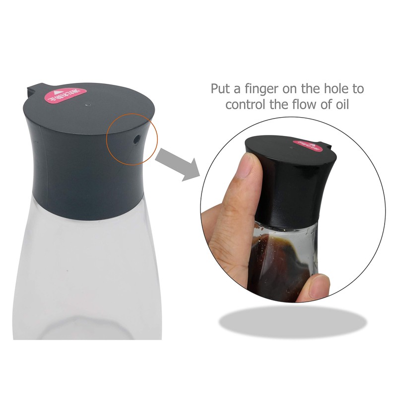 EIKS Excelity Cruet Dispenser Set for Olive Oil Vinegar Soy