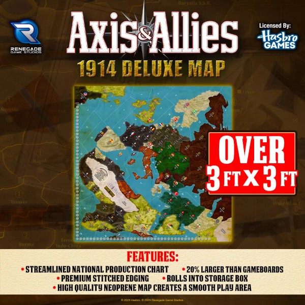 Renegade Game Studios Axis & Allies: 1914 Deluxe Map Renegade
