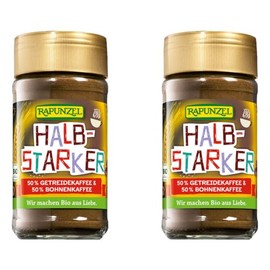 Rapunzel Organic Semi-Strong Instant 50% Grain Coffee & 50% Boh (2 x 100 g)