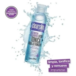 Tónico Facial Acné Gel Reductor Mascarilla Clearskin Kit Todo Tipo Piel Día Noche