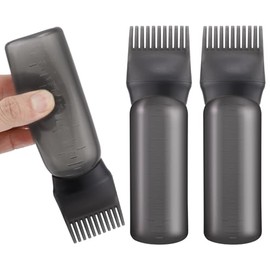 PAEFIU 3 St√ºck Haar√∂l Applikator, 170ml Hair Oil Applicator Bottle mit Abgestufter Skala Haarf√§rbeb√ºrste Flasche Wurzelkamm-Applikatorflasche f√ºr Hair Oiling Haar Colorationen
