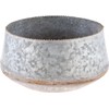 Karma Galvanized Beaded Planters S/5