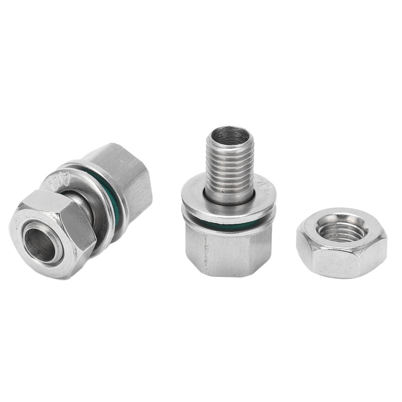 2Pcs Cable Connectors Waterproof Stainless Steel Cord Head Adapters for