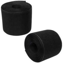 AERZETIX - C66015 - Velcro tape / roll 100 mm 5 metres - organiser/cable tie - strap for clothes bags - made of polyamide and polyester - colour: black