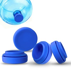 Reusable Water Bottle Caps – 4 Pack, 55mm Silicone Caps for 3 & 5-Gallon Jugs, Leak-Proof, BPA-Free, Eco-Friendly, Dishwasher Safe, Freshness Seal