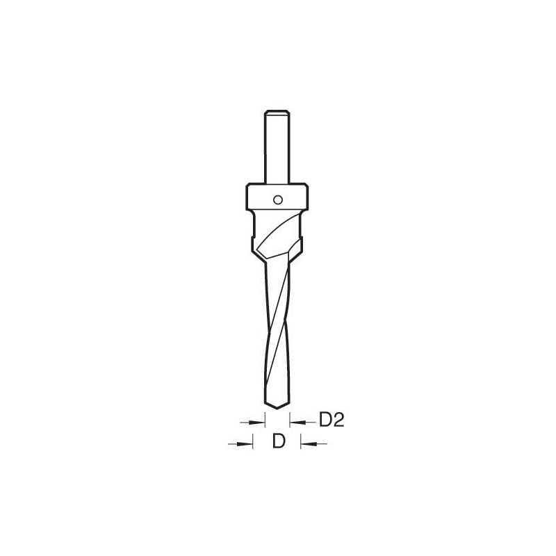 Trend HSS Adjustable 5/8 Inch Countersink with 7/32 Inch Drill