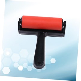 Operitacx Painting Roller Glue Roller Ink Block Stamping Brayers Plastic Frame 10cm Professional Tool