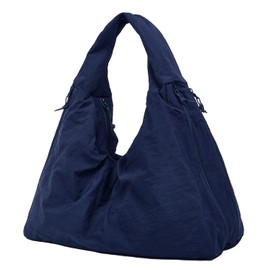 Slouchy Nylon Hobo Bags Women Underarm Shoulder Bag Crescent Crossbody Purses Trendy Large Travel Beach Tote Handbag