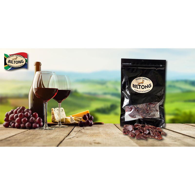 Bledie Lekker® Sliced Beef Biltong One Pound Resealable Bag -