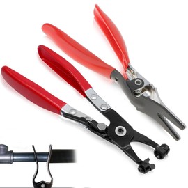 Set of 2 Hose Clamp Pliers, Hose Clamp Pliers and Hose Remover, Vacuum Hose Pliers, Axle Boot Pliers for Car, Fuel, Coolant Pipe Pliers