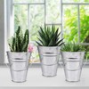 15 Pack 4.5 Inch Mini Metal Buckets, Metal Buckets with
