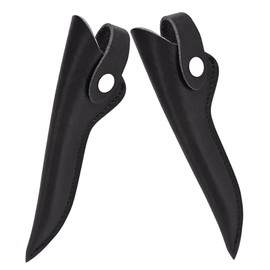Baluue 2pcs Soft Leather Scissor Pouch Organizer for Hairdressers Minimalist Design Shear Holder for Stylists Professional Barber Tools Case for Hair Cutting and Grooming