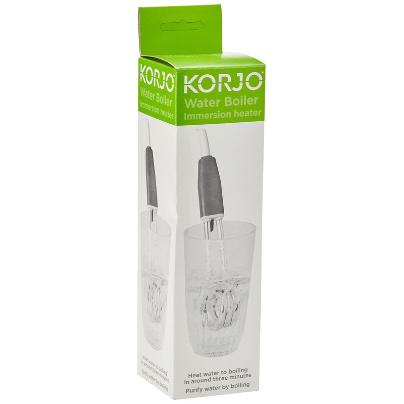 Balanzza Korjo Silver/Red 0.25kg Stainless Steel Water Boiler Immersion Heater,