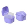 Genco Dental Denture Case, Denture Box with Strainer, Night Cleaner
