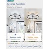 LEDIARY Ceiling Fans with Lights and Remote, 20'' Low Profile