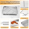 Stainless Steel Baking Sheet with Rack Set, E-far 12.4”x9.7” Cookie