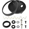 Gokelomg 7 Motorcycle Retro LED Headlight Base in Black