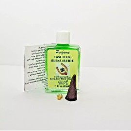 Unbranded BUENA SUERTE PERFUME CON FEROMONAS INCLUYE: ORACION INCIENSO Y AMULETO