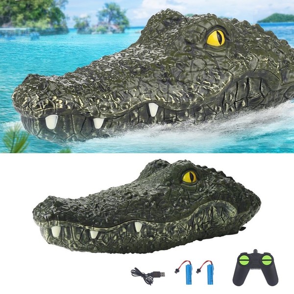 GoolRC RC Boat 2.4GHz Remote Control Crocodile Head Boat for