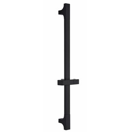 Hoopever Black Shower Riser Rail, Stainless Steel Bathroom Slider Rail Height Adjustable Shower Rod Shower Riser Stand Brackets Shower Bar Shower Head Holder for Bath & Shower System, Total 660mm